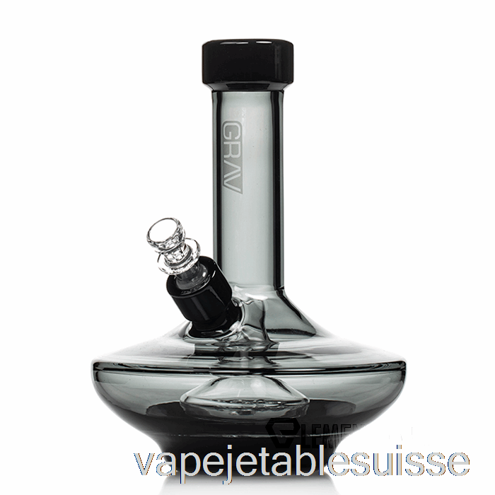 Vape Suisse Grav Petite Pipe à Eau à Base Large Fumée / Accents Noirs